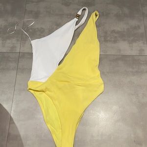 Two tone swimsuit
